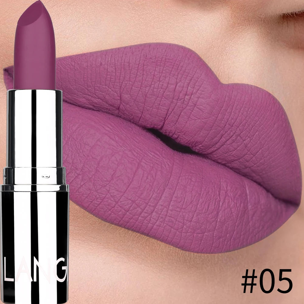 Black Tube Matte Lipstick Non Staying Cup Makeup Lipstick  5 colors available