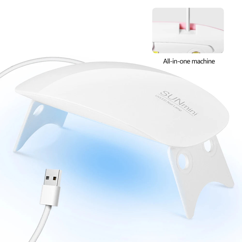LINMANDA LED Nail Lamps for Gel Mini UV Light for Nails Portable LED Nail Lamp Nail Dryer Gel Lamp for Women and Girls Manicure