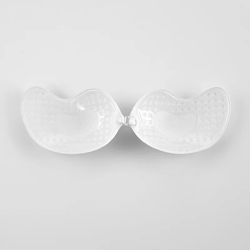 Women Silicone Chest Stickers Lace Push Up Waterproof Nipple Cover Invisible Self-Adhesive Nipple Tape Reusable Strapless Bra