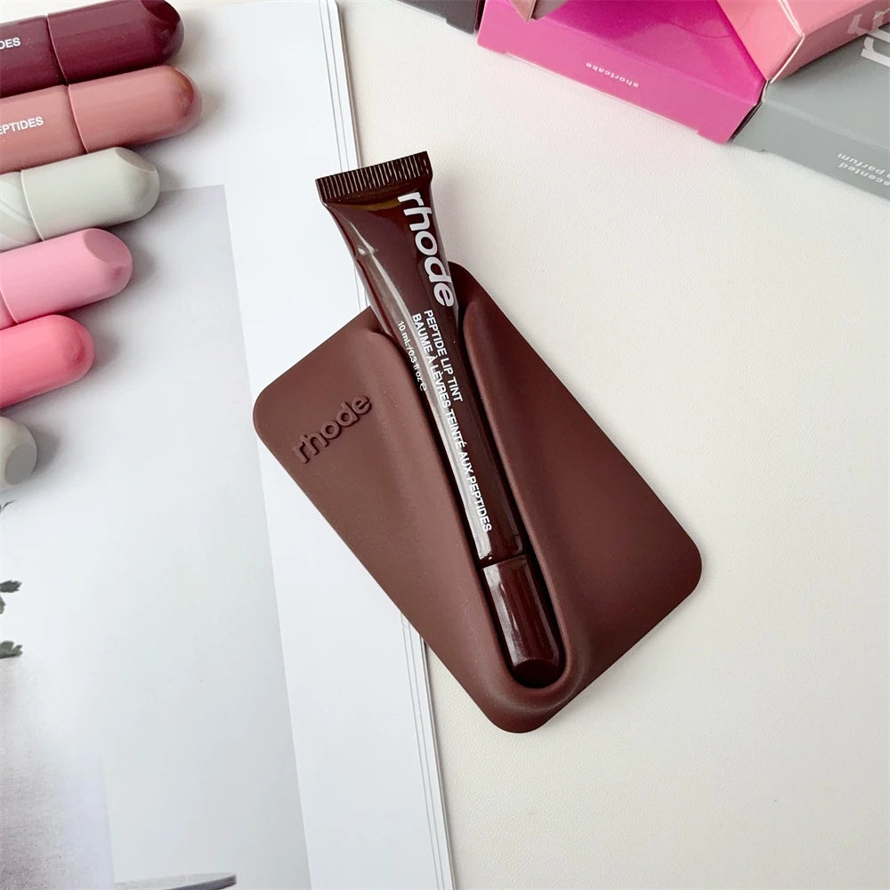 Rhode New Style Lip Gloss Ribbon Color Magnetic Snap-on Lipstick Stand Holder Makeup Limited Edition Long Lasting Lip Glosses