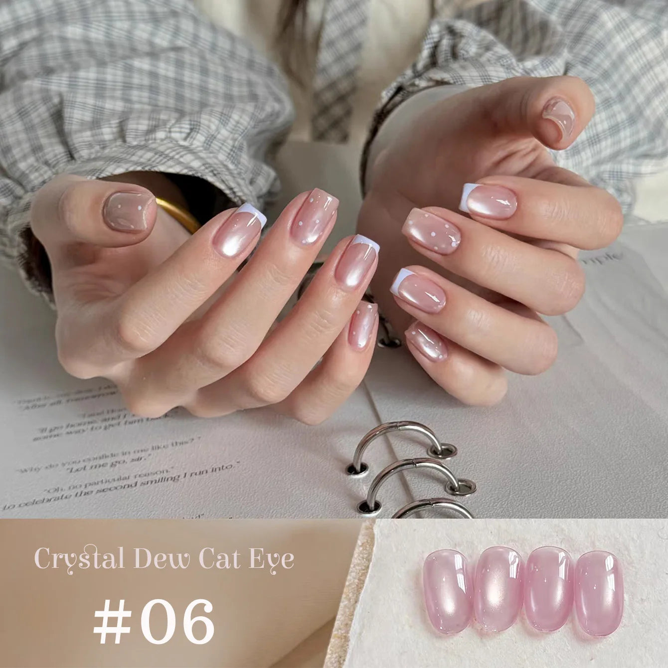 1-9pcs TC Flow Light White Cat Eye Gel Nail Polish Ultra Shine Soak Off UV Gel Mirror Glass Cat Magnet Gel Varnish Nail Supplies