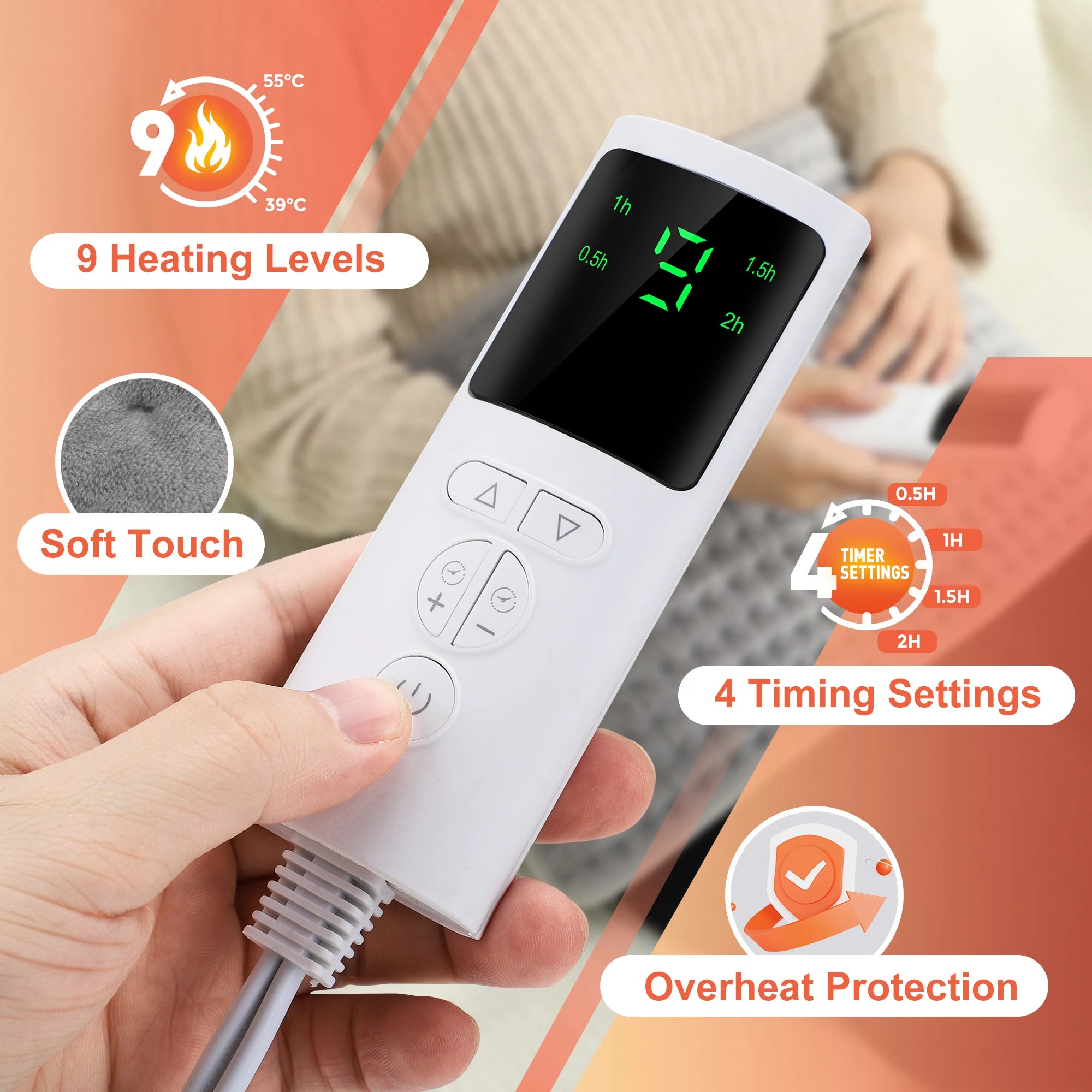 Multifunctional Thermal Electric Heating Pad For Home Waist Lumbar Back Pad Belt Protector Brace Band Support Waist Warmth Tool