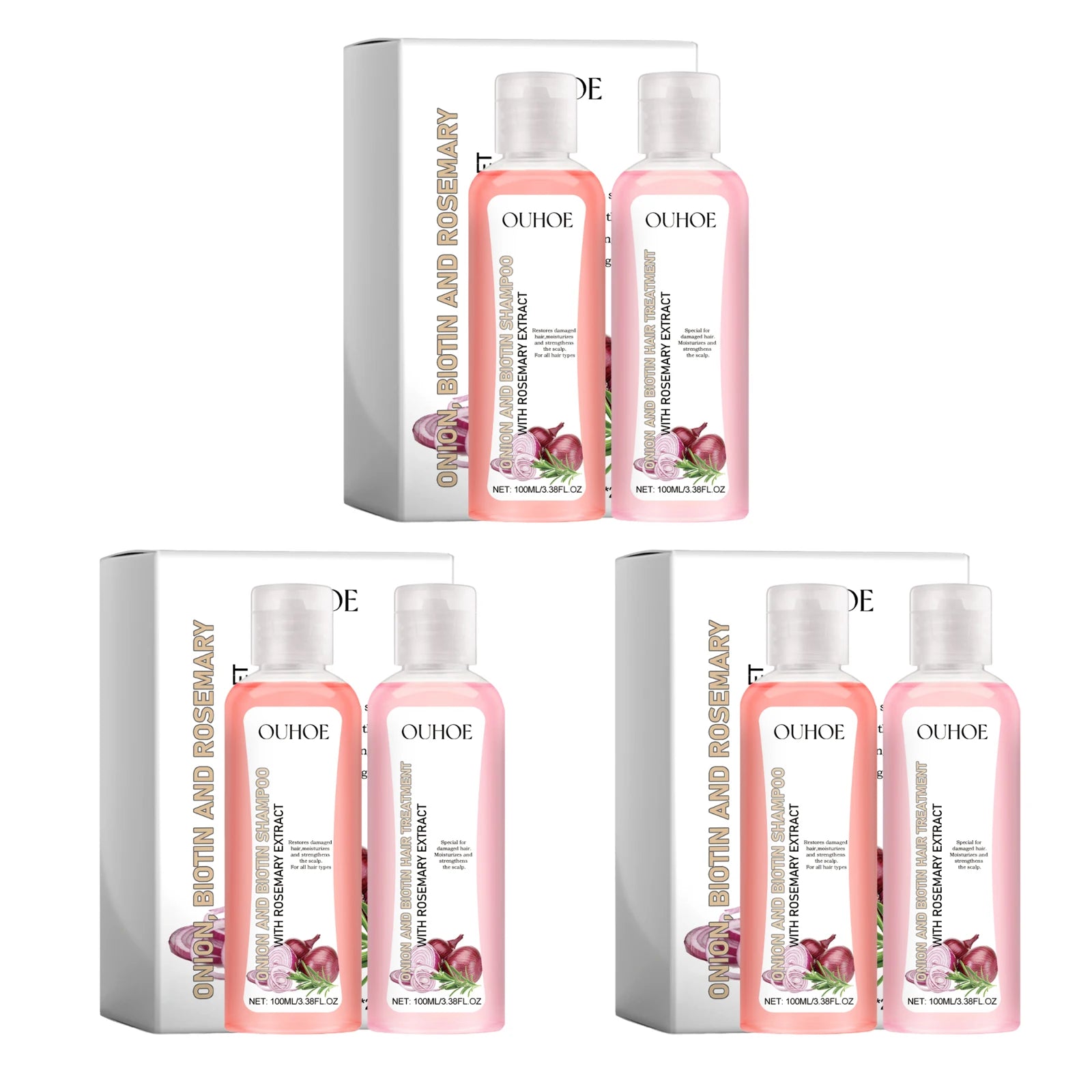 Biotin Rosemary Shampoo Care Set Shampoo Conditioner For All Hair Types Hair Shampoo Paraben Free Healthy Hair Care Gift