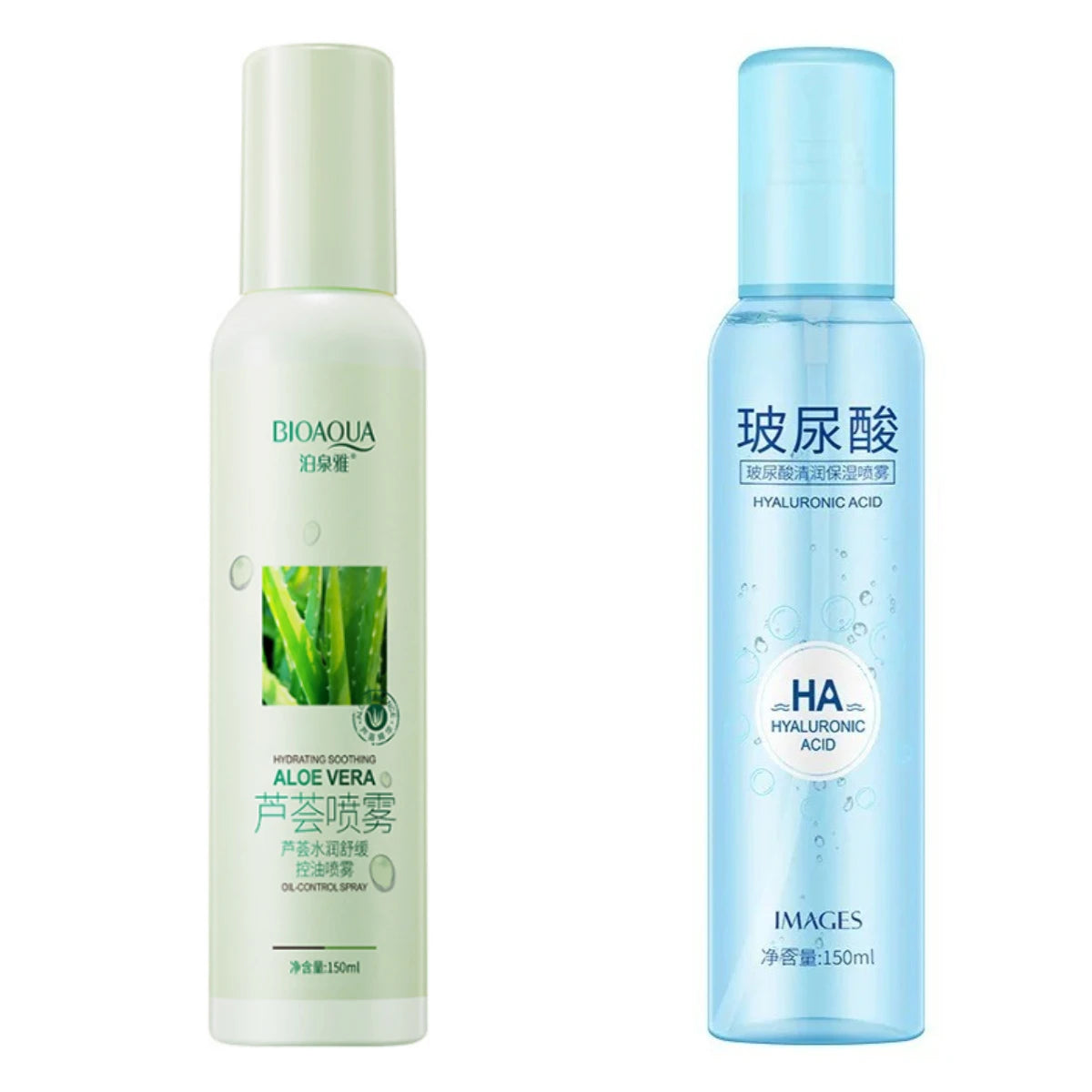 Vera Aloe Hyaluronic Acid Moisturizing Spray Makeup Water Face Toner Refreshing Oil Control Hydrating Serum Tonic 150ml