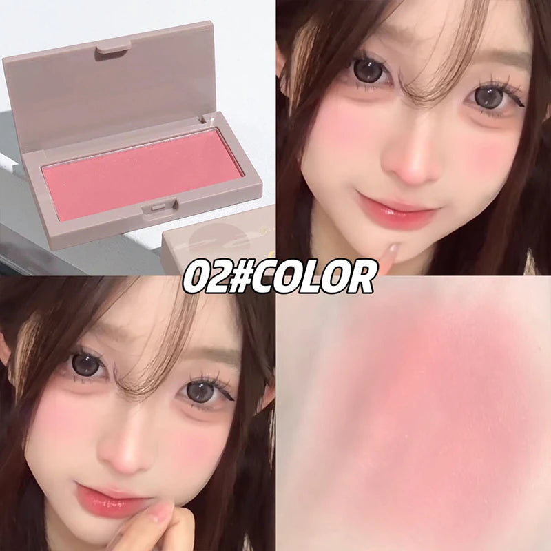 CACE Monochrome Blush Cream Palette Lasting High Pigment Face Blusher Powder Cheek Tint Rouge Natural Makeup Contouring Shadow