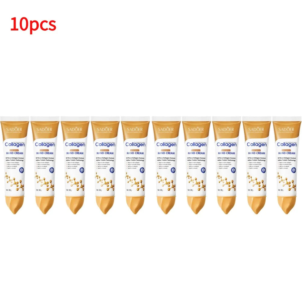 Collagen Hand Cream Skin Soften Nourish Moisturizing Korean Skin Care Cracked Repair Hand Skin Care Products