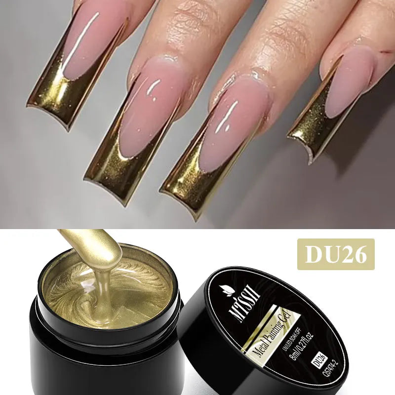 8ML Glitter Gel Nail Polish Shining Mineral Sequins Soak Off UV LED Nail Gel Semi Permanent Nail Art Supplies for Manicure