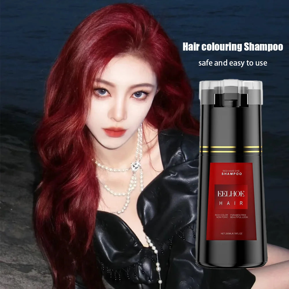 EELHOE Hair Dye Shampoo Nova Hair Instant Dye Shampoo Men Women Quick Easy Safe Hair Color Gray Hair  Coverage Nourish Scalp