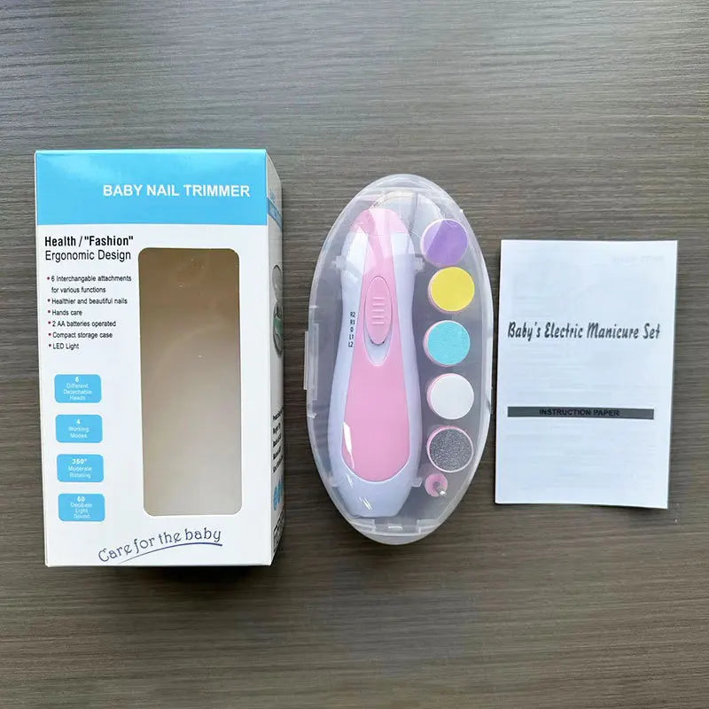 Multifunctional Electric Baby Cutter Trimmer Manicure Tool Set Baby Trimmer Baby Nail File Clippers Toes Fingernail