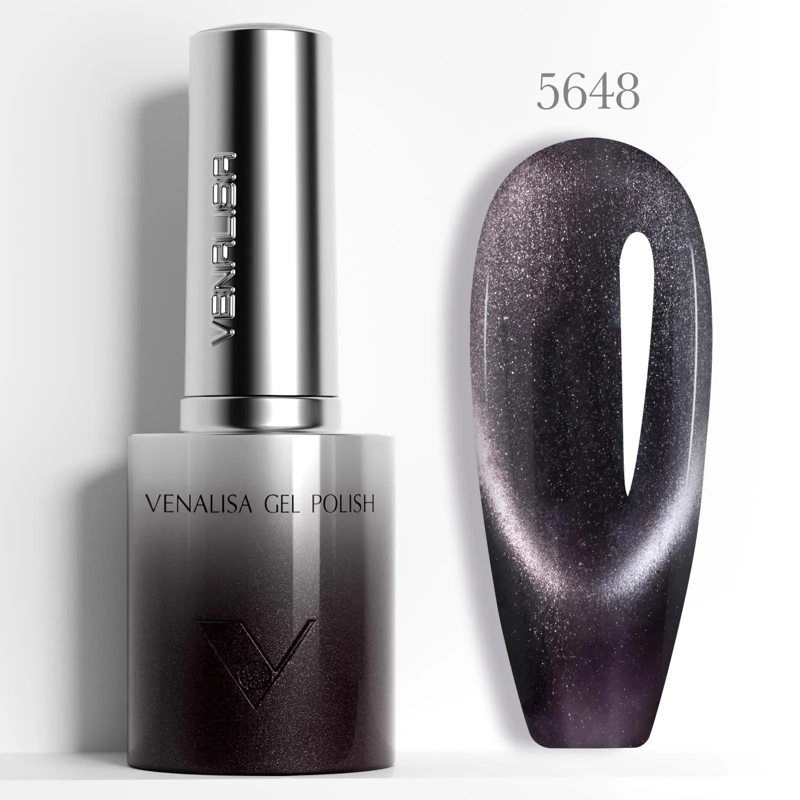 VENALISA 10ml Cat Eye Gel Nail Polish Ultra Sparkle Glitter Gel HEMA FREE TPO FREE Semi Permanent UV LED Soak Off Nail Manicure