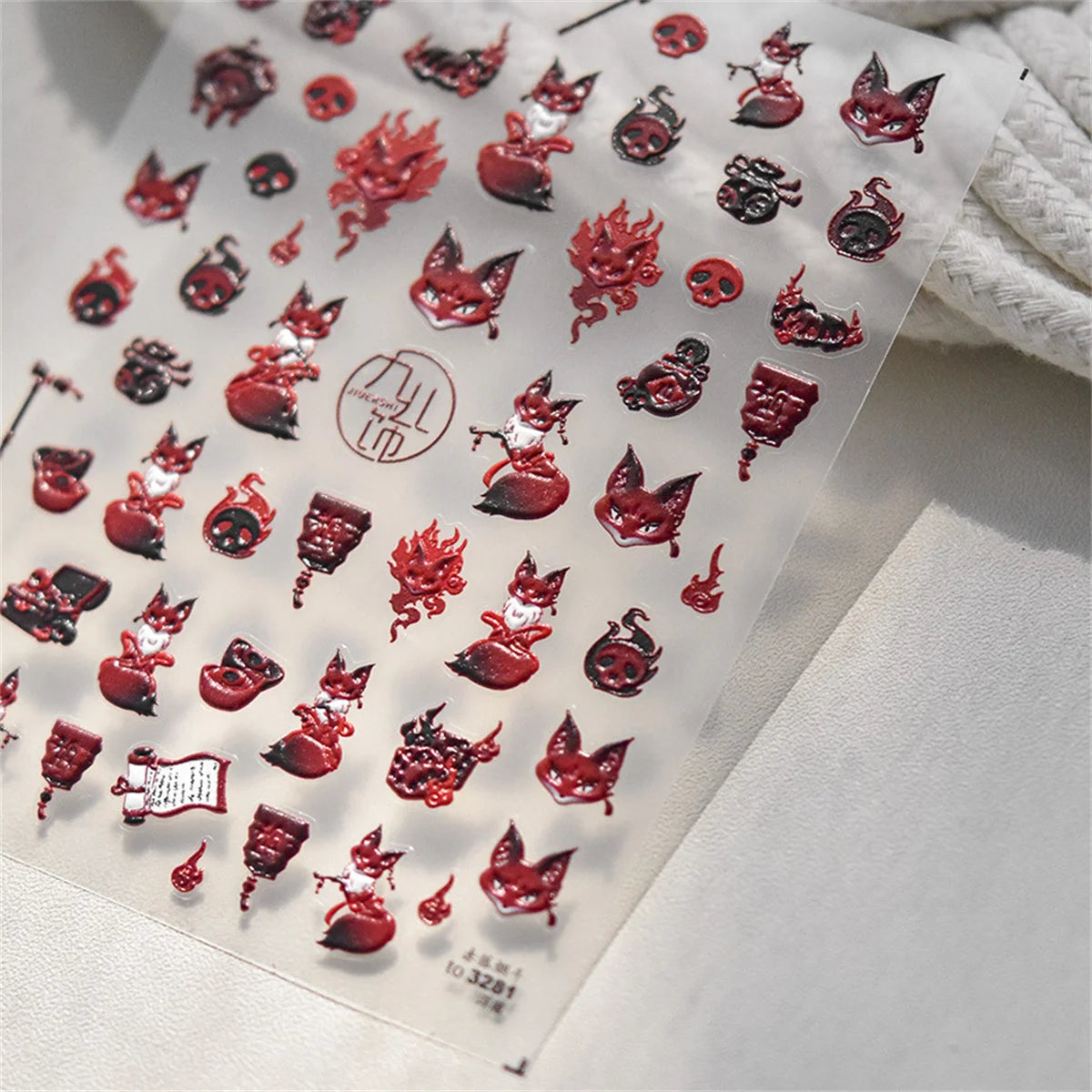 1pcs 5D Japanese Kawaii Nail Art Stickers Cute Rabbit Dog Slider Nail Decorations Decals Self-Adhesive Manicure Accessories DIY