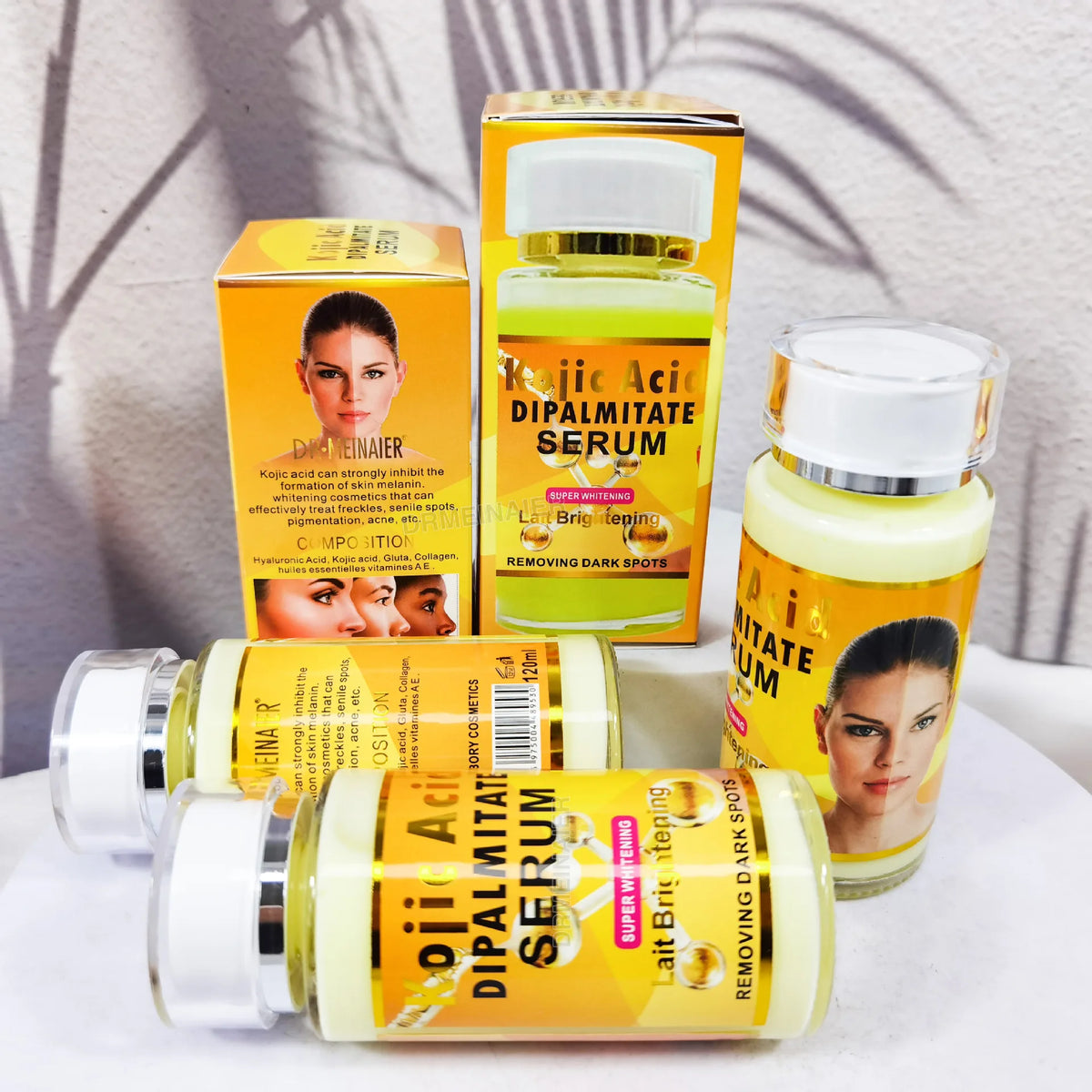 120ml Glutathione Serum for Face & Eye for Brightening Skin,Dark Spot Corrector,With Vitamin E&C