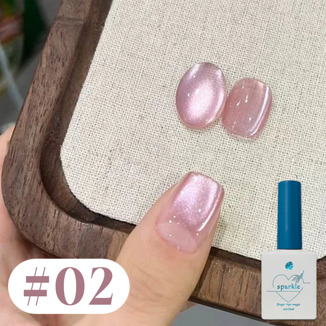 10PCS Romantic Pop Cat Eye Gel Nail Polish Popular White High Density Magnetic Powder Mirror Glass Bead Nail Gel Beauty Supplies