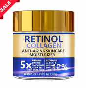 Retinol Collagen Anti Aging Face Cream Moisturizer 60g 5X Firming Lifting Cream with Hyaluronic Acid, Smooth Hydrate Skin Care