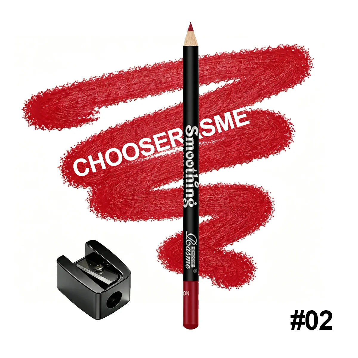 Smoothing Lip Liner Pencil, Waterproof Matte Lip Contour Lipstick, Long Lasting Makeup, Comes With Free Pencil Sharpener