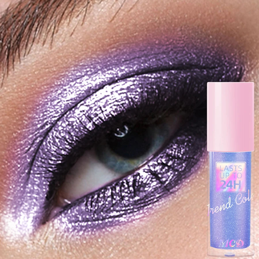 1PC Metallic Waterproof Liquid Eyeshadow-High Shine Long-Lasting & Smudge-Proof Korean Makeup Set Glitter Eye Shadow Cosmetics