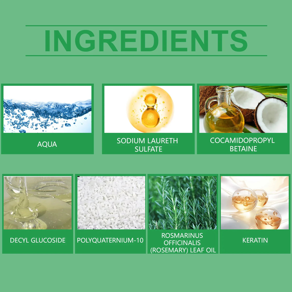 Natural Rosemary Hair Shampoo Reduce Hair Loss Clean Dandruff Nourish Moisturize Scalp Improve Hair Quality Hair Care Product