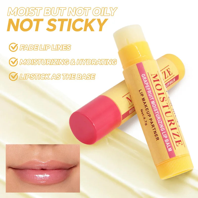 3-Piece Lip Balm Lipstick Base Lip Balm Makeup Natural Plant Anti-Scratch Lip Care Petroleum Jelly Lip Balm