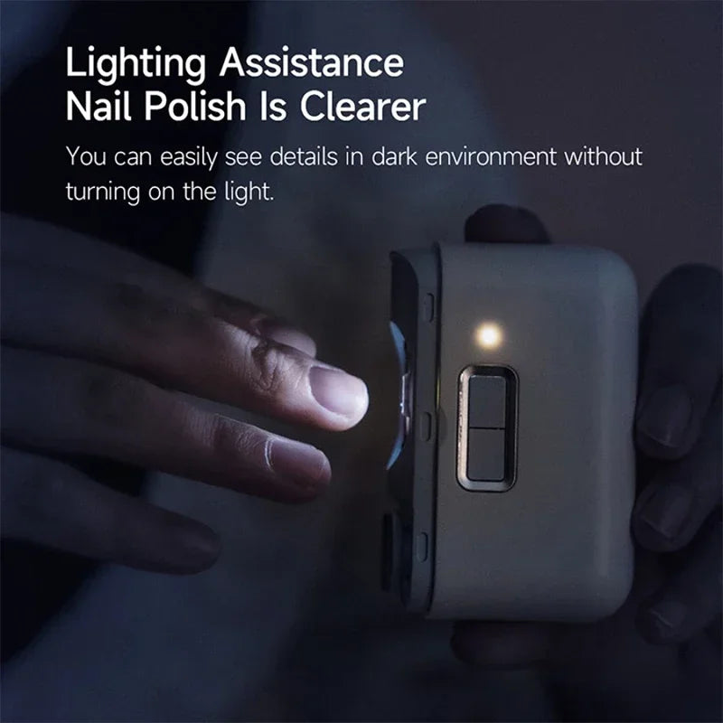 Automatic Electric Nail Clipper USB Rechargeable Mini Portable Manicure Tool for Adult and Baby Safe Trimming Polish Home Use