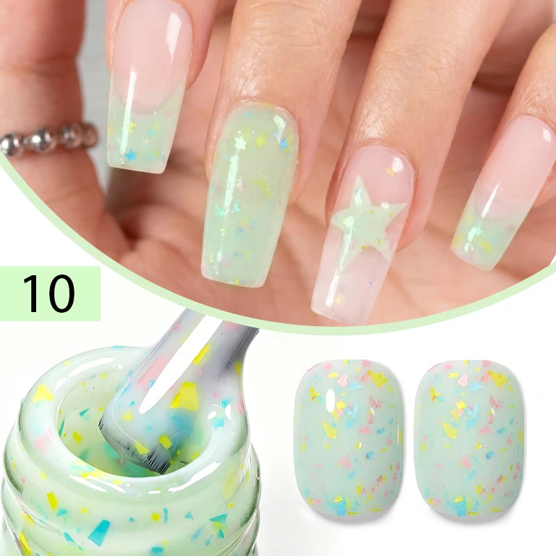 AWStorG Intense Rainbow Cat Eye Gel 5ml Holographic Laser Magnetic Nail Gel Soak Off UV LED Gel Polish Shiny Rainbow Manicur