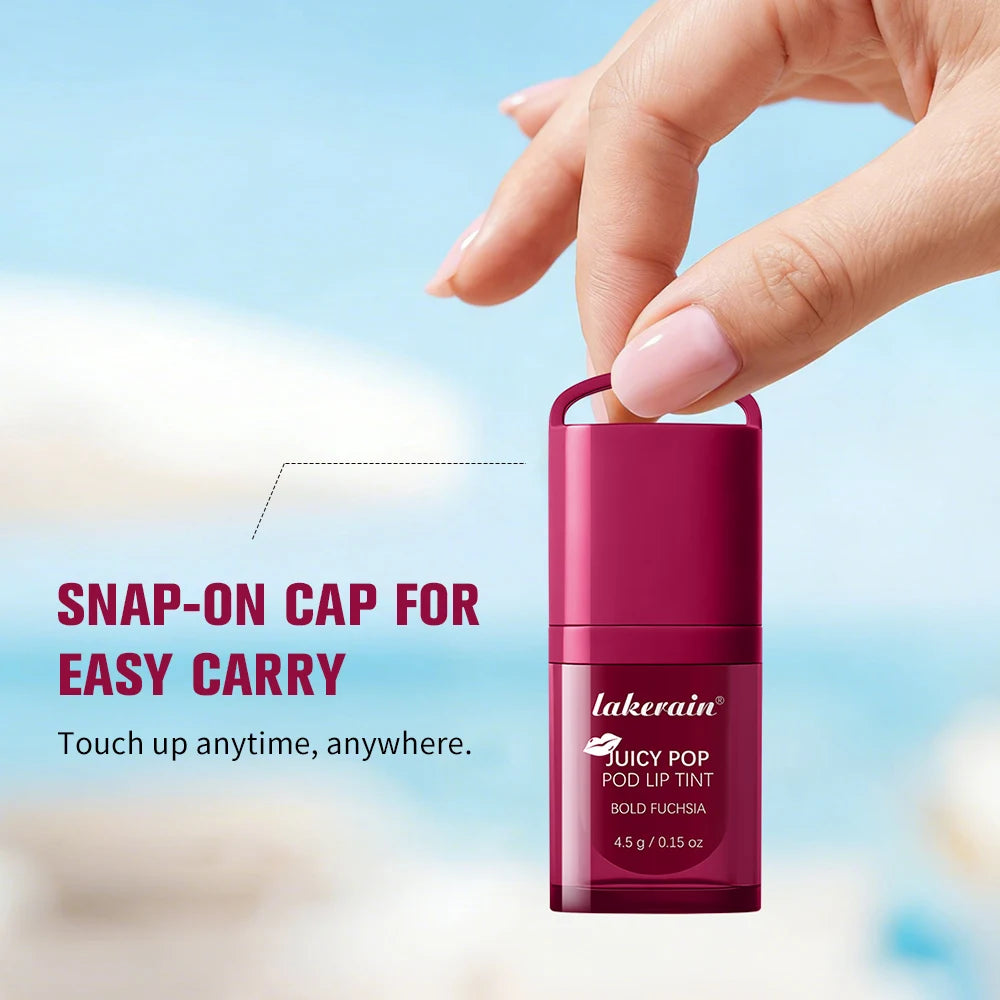 Juicy Hydrated Lip Tint Buildable Glossy Finish Ceramide Peptide Water-to-oil Formula Long-lasting Color Buckle Design Lip Tint