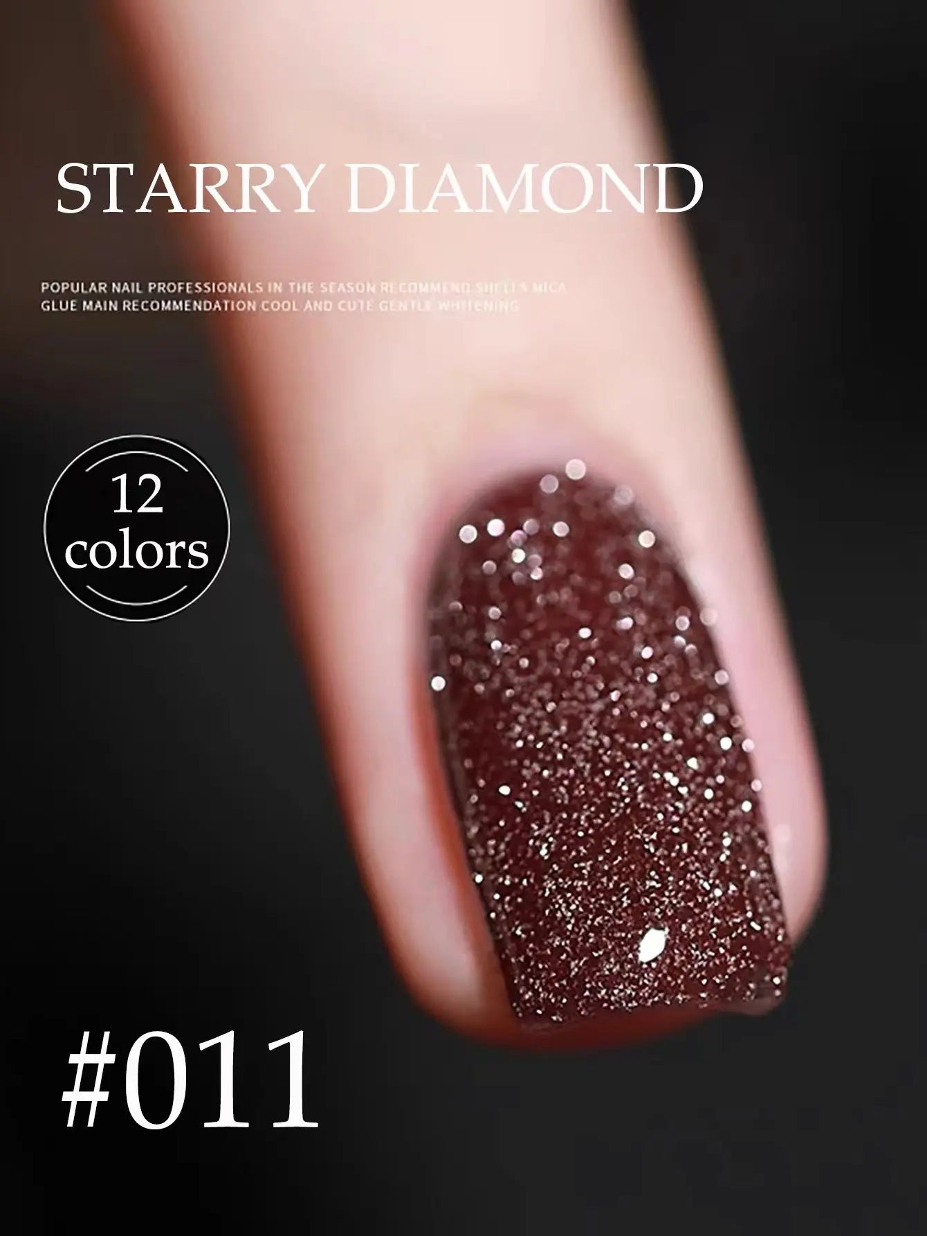 MIANEL 12ML Rock Sugar Crushed Diamond Gel Nail Polish Pink Glitter Nail Polish Top Selling Pink Nails Summer Nails 1-12pcs