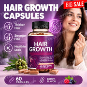 Biotin Collagen Hair Growth Supplement with Vitamins A C D3 E B12 Zinc Supports hair wellness appearance for Women