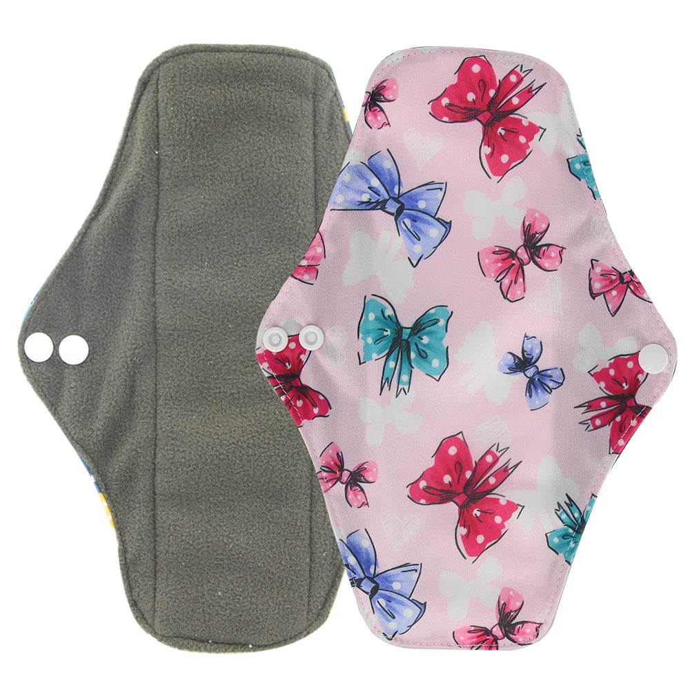 Ohbabyka Panty Liner Cloth Menstrual Pad Mama Sanitary Reusable Soft Washable Charcoal Period Napkins