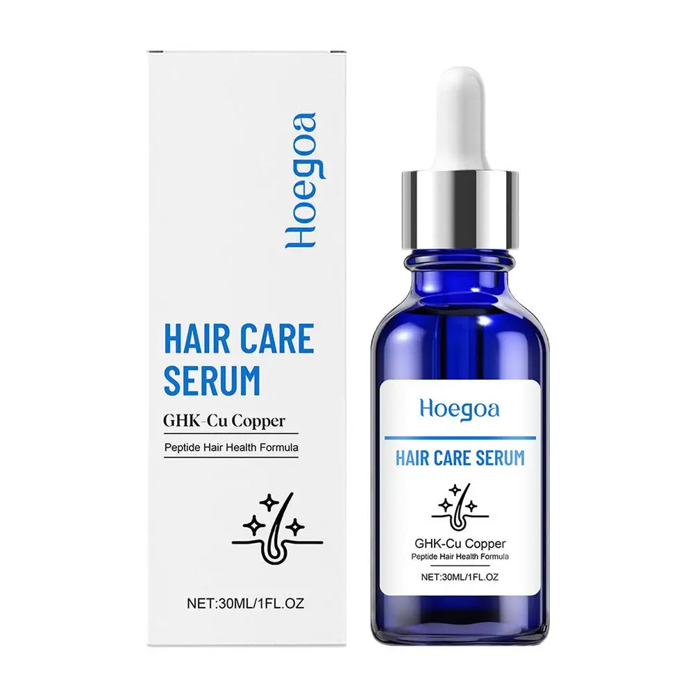 30ML Copper Peptide Serum for Hair Growth, GHK-Cu Peptide Hair Serum Non-Greasy Scalp Care for Thicker Fuller Hair Anti Loss