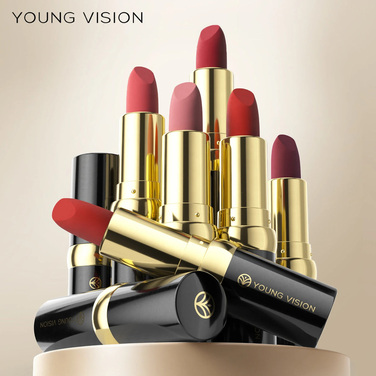 Black Tube Matte Lipstick Non Staying Cup Makeup Lipstick  5 colors available