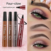 Korean 4 end eyebrow pencil waterproof long lasting natural look easy to use for novices