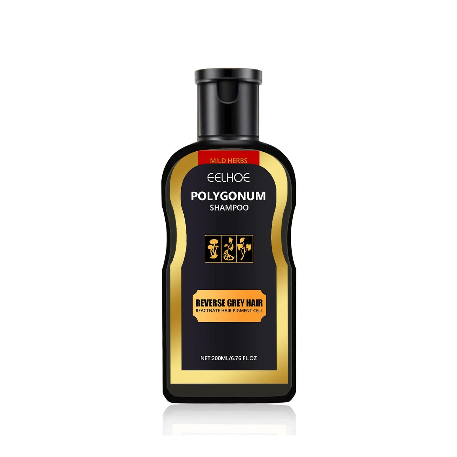 Polygonum Multiflorum Hair Shampoo Cover Gray White To Black Cleaning Dandruff Relief Itch Moisturizing Herbal Darkening Shampoo