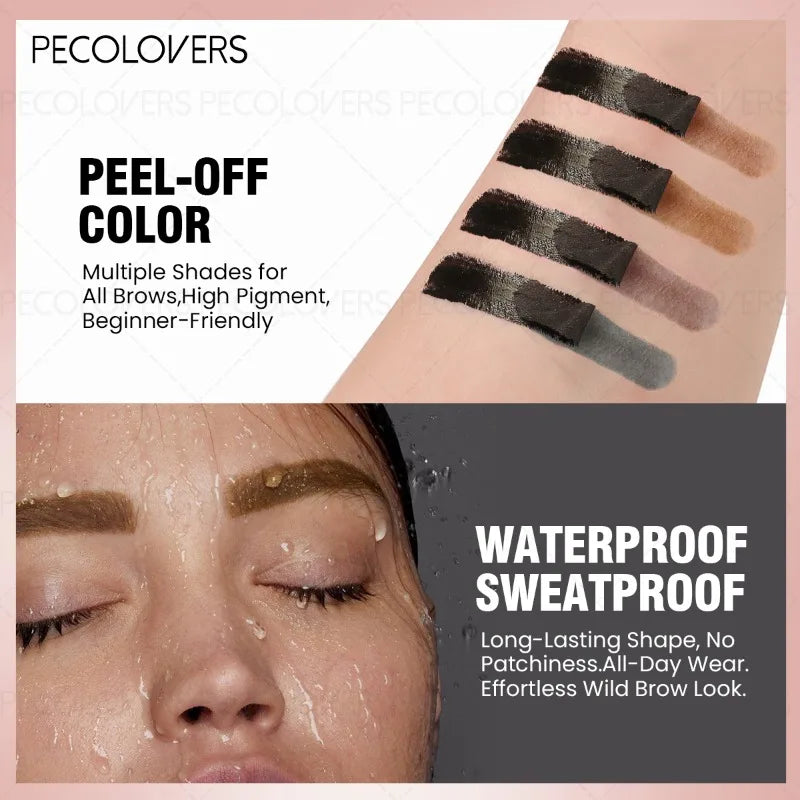 1PC Multi-color Tear-off Eyebrow Gel, Fills The Gaps in The Eyebrows, Long-lasting, Multi-color Options, Eyebrow Cosmetics