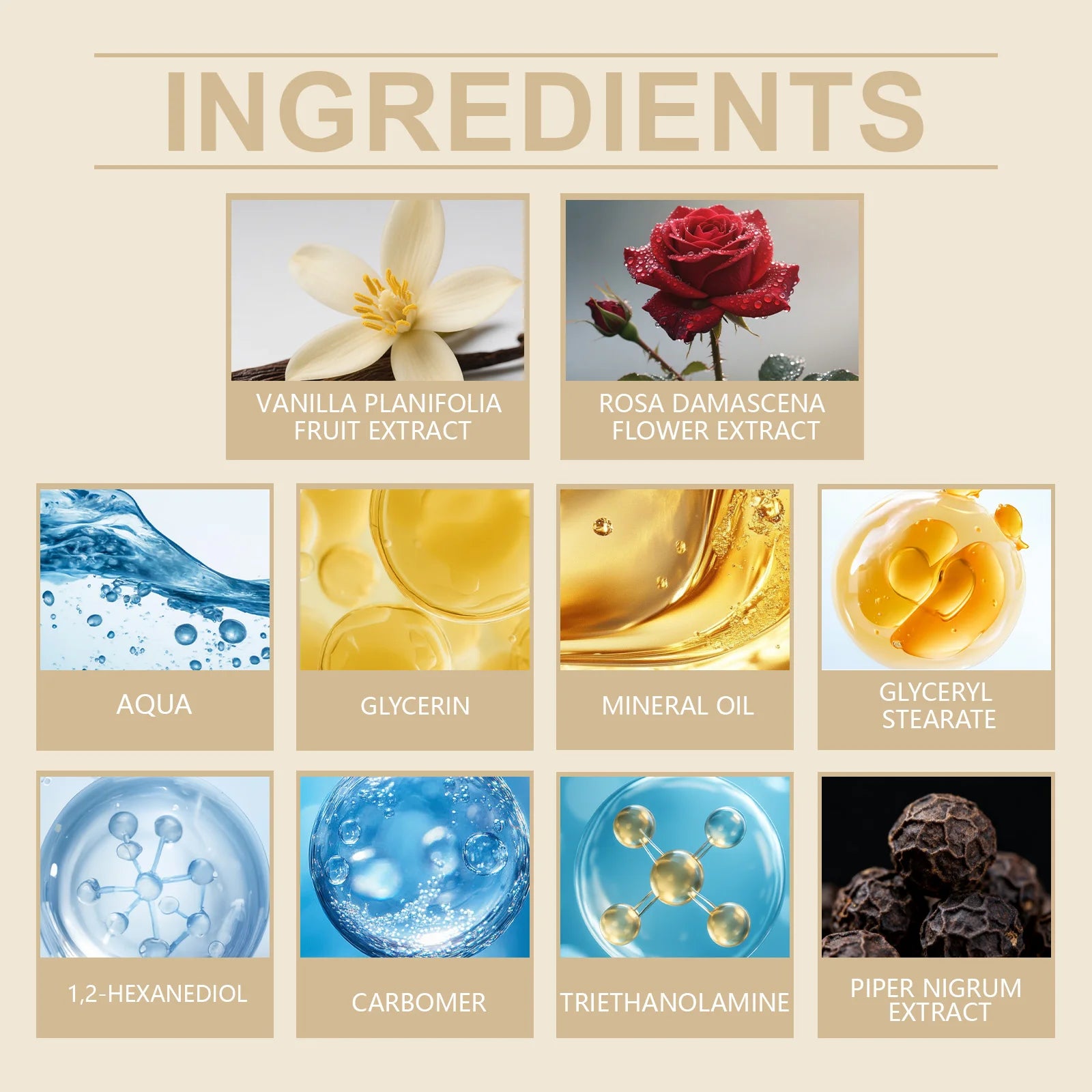 Vanilla Scented Body Cream Firming Moisturizer for Dry Skin Deep Hydration Wrinkle Smoothing Cream Rich Nourishing Body Butter