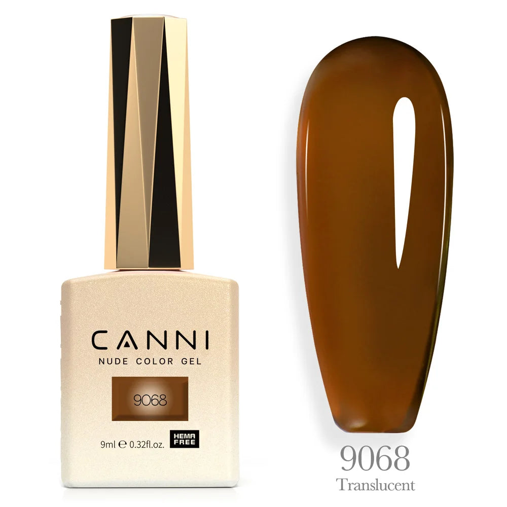 Canni Nail Gel Polish Jelly Nude Color HEMA FREE TPO FREE 9ml Transparent Semi Permanent Natural Nude French Nail Gel Lacquer