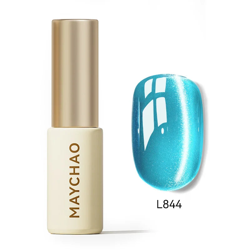 MAYCHAO 5ML Gel Nail Polish 9D Laser Diamond Glitter Cat Eye Gel Semi-Permanent Soak Off UV LED Gel Nail Manicure Tools Nail Art