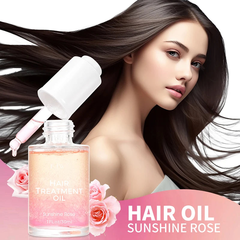 EJW Hair Oil Serum for Frizzy Hair,Smooth & Shine Anti-frizz Hair Serum,Morocco Oil Silk Bright Hair Frizz-free Serum.