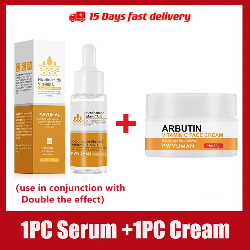 Vitamin C Brightening Freckles Cream Nicotinamide Improve Dark Spot Melanin Moisturizing Nourishing Facial Serum Skin Care