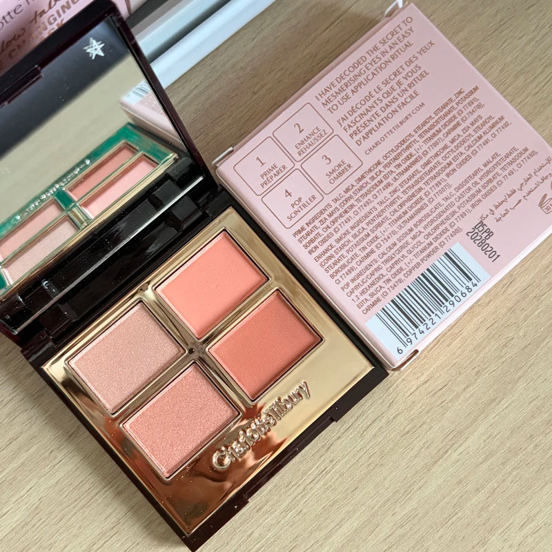 2026 CT Lip Gloss Collagen Lipstick Hydrating Soft Fluffy Head Blush Highlighter Concealer Eyeshadow Palette Fine Powder Texture