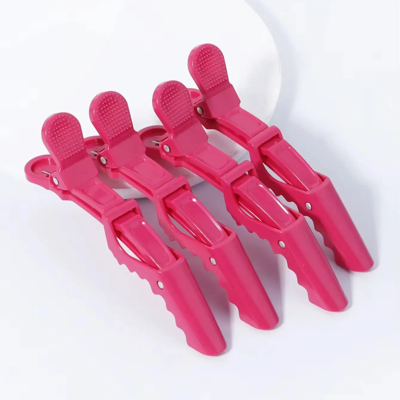 4pcs/set Crocodile Clips Non Slip Hairdressing Styling Sectioning Clips Salon Barber Supplies For Hair Accessories