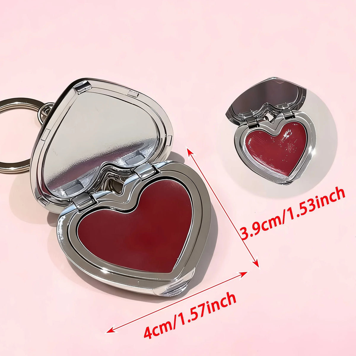 Heart Pendant Blush Cream Waterproof Long Lasting Smooth Texture Natural Makeup Holiday Gift