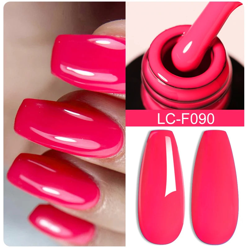 LILYCUTE 7ml Champagne Rose Gold Glitter Gel Nail Polish Colorful Sparking Long Lasting Manicure Soak Off Nails Art Gel Varnish