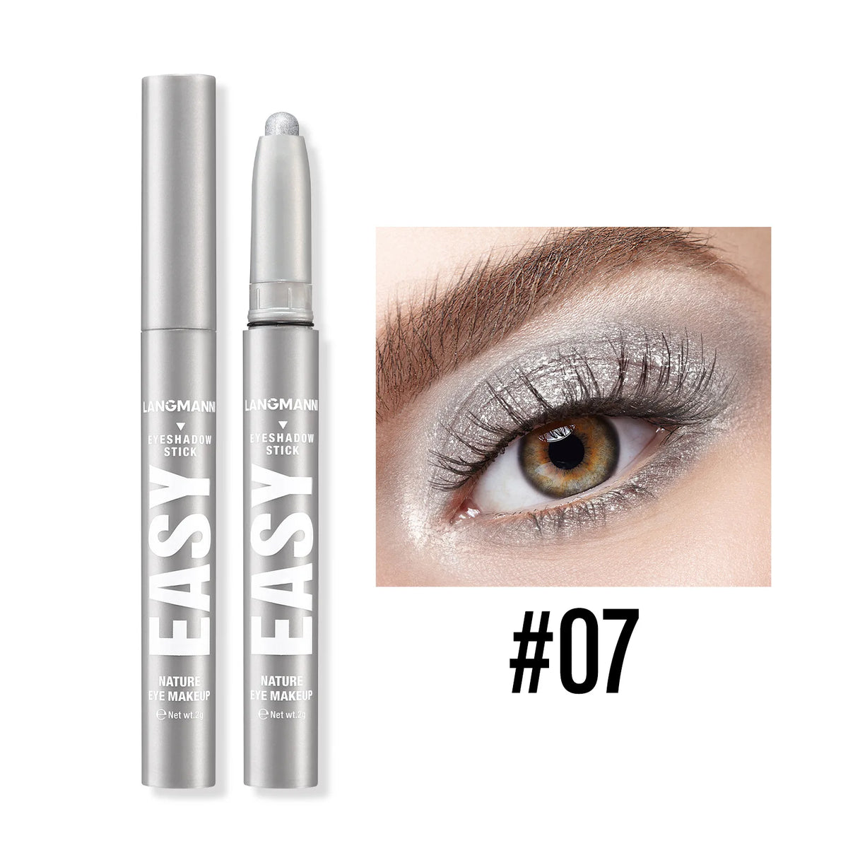 Multi Color Matte Pearlescent Eye Shadow Stick, Eyeliner Pen And High Light Pen, Smooth And Natural Color