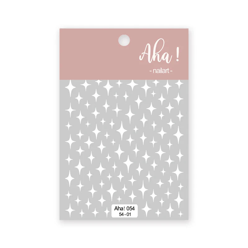 1pc Cute White Cloud Nail Stickers Ultra Thin Nail Art Stickers Self Adhesive Decals Star Moon/Flower/Clouds Kawaii Nail Decals