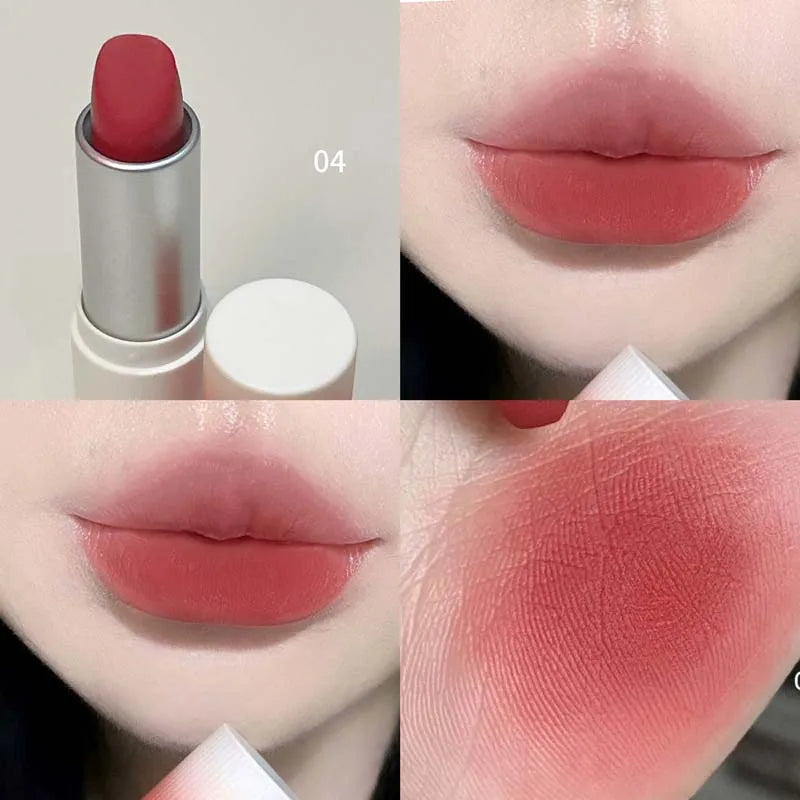 HERORANGE Yarn Felt Velvet Fog Matte Lipstick Fog Face Velvet Color Holding Makeup Lifting Color Whitening Lipstick