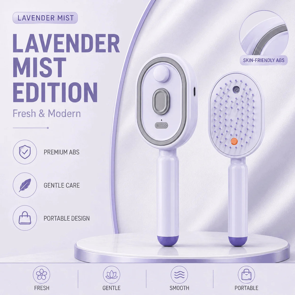 Electric Steam Brush For Hair Detangling Hair Brush Anti Frizz Hair Brush
