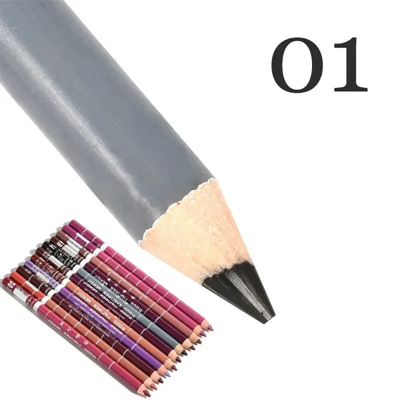 28Color Antifouling Lip Liner Professional Lipstick Pen Precise Waterproof Lip Outline Pencil Lip Makeup Lasting Eyeliner Creamy
