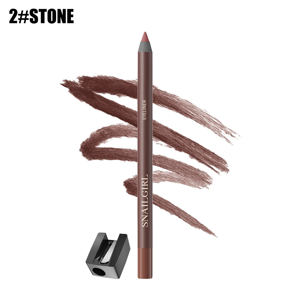 Waterproof Black Brown Eyeliner Gel Pencil Ultra-fine Matte Smooth Quick Dry Non-Smudge Easy Wear Eyeliner Pen Makeup for Eyes