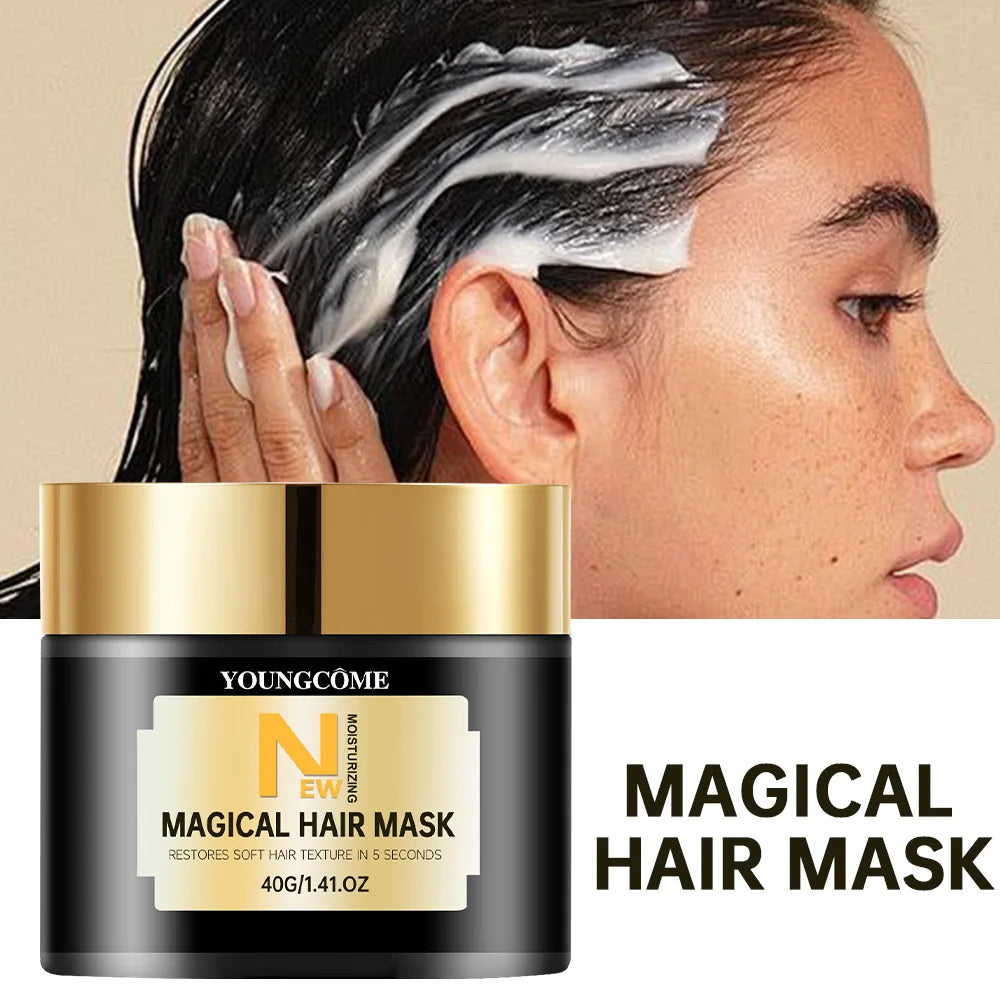 Magic Hair Mask Repair Damage Frizzy Treatment Scalp Hair Root Shiny Balm Straighten Soft Hair Care  for All Hair Type