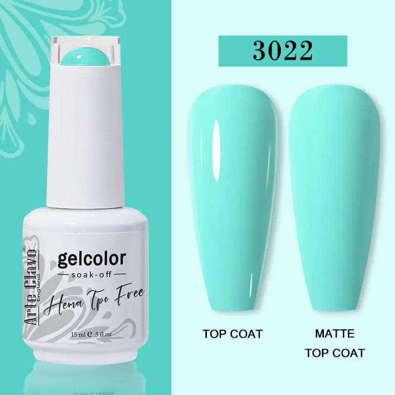 Arte Clavo 116Colors Gel Nail Polish 15ml Colorful Gel Semi Permanent Soak Off UV Gel Nail Art DIY Design Varnishe Nail Supplies